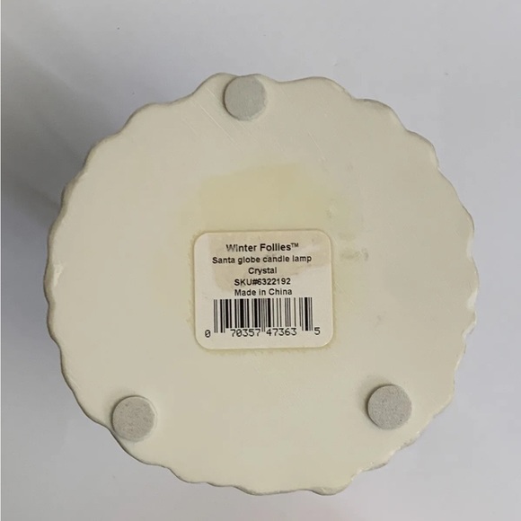 Gorham 1831 Crystal Christmas Winter Follies Santa Globe Tea Light Candle Holder - Picture 9 of 13